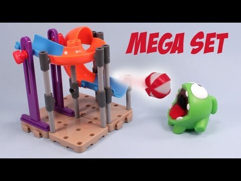 Cut the Rope Om Nom's Playground Mega Set Toy Review A look at how to build a Cut the Rope build-able Playground set. Available USA retail Toys R Us $12.99.