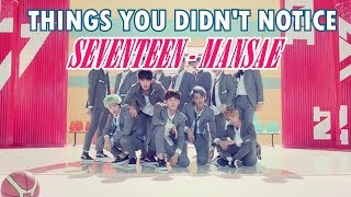 THINGS YOU DIDN'T NOTICE: Seventeen - Mansae MV