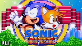 Sonic Triple Trouble 16-Bit V1.1 Story Mode Full Playthrough