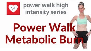 43 MINUTE WORKOUT | POWER WALK METABOLIC BURN | INDOOR WALKING ROUTINE | WALK FOR WEIGHT LOSS | AFT