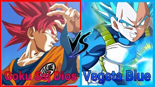 Goku Ssj Diostdp Vs Vegeta Ssj Bluerdf Ftdangameplay Torneo De Marcus Productions 460 Y Dan