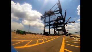 Trapac Container Crane Raises and Realignment