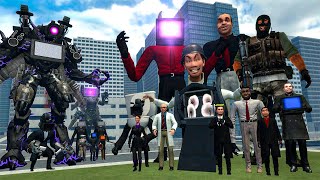 All Skibidi Multiverse Bosses Vs Tri-Titan And Others In Garry's Mod!