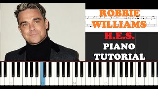 Robbie Williams - Heavy Entertainment Show (Piano Tutorial)