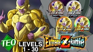 Speed Attack Teq Den Frieza Extreme Z Battle Levels 1 - 30 Dragon Ball Z Dokkan Battle Dbz