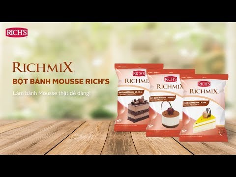 Hướng dẫn sử dụng Bột Bánh Mousse Rich's Richmix