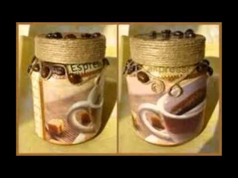 Банка из под кофе ваза своими руками