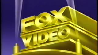 Fox Video 1991 Company Logo Vhs Capture