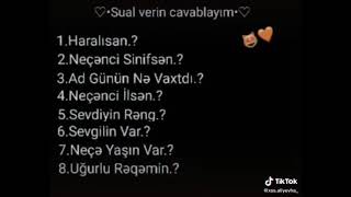 Buyurun Sual Verin Cavablayim