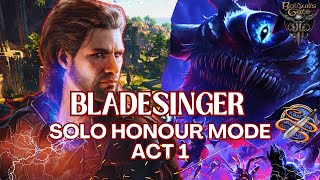 Bladesinger Solo Honour Mode Act 1 Baldurs Gate 3 Patch 8 Stress Test