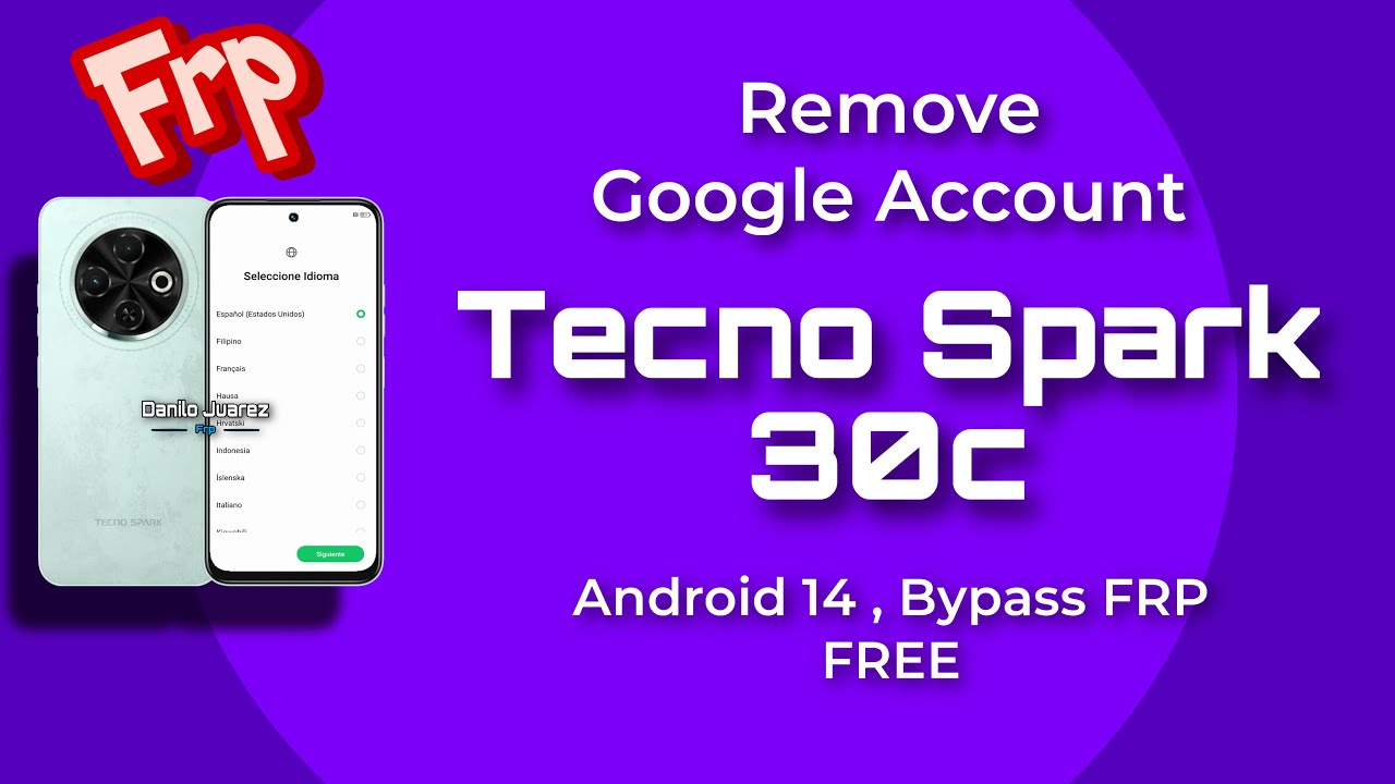 Remove Google Account TECNO SPARK 30C Android 14 NO PC Remove Google Account TECNO SPARK 30C Android 14 NO PC