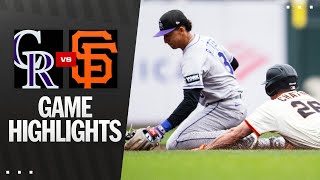 Rockies Vs. Giants Game Highlights 92825 Mlb Highlights
