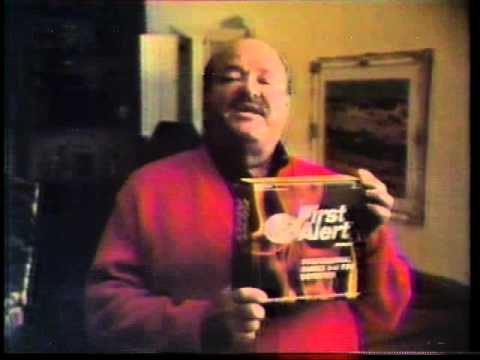 William Conrad 1977 First Alert Smoke Detector Commercial