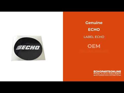 X502000410 - LABEL ECHO - ECHO Genuine OEM Part X502000410 - LABEL ECHO - ECHO Genuine OEM Part