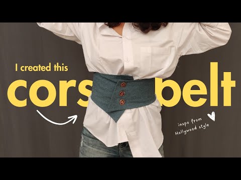 DIY Corset Belt using scrap fabric | UpStyle | @Meera Kaneria - YouTube