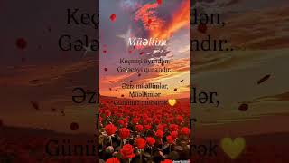 Bütün Müəllimləri Təbrik Edirəmstatus Videoları,Təbrik Videoları,Təbriklər,Anlamlı Videolar