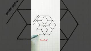 How To Draw 3D Cubes Illusion