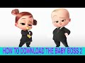 How To Download The Boss Baby 2 In Tamil Dubbed #MovieCollection