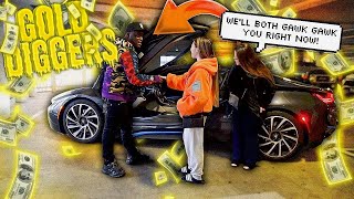 Bmw I8 D Digger Prank On 2 Girls Must Watch