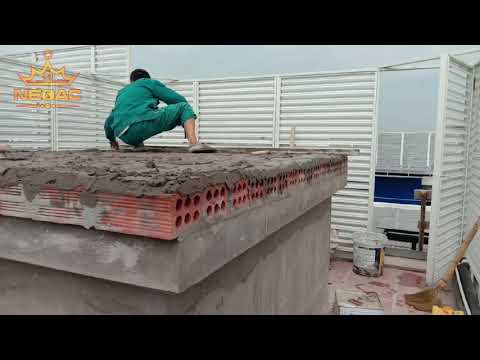 Biện Pháp chống Nóng Tầng Mái Bằng Gạch 6 lỗ Đơn Giản Mà Tiết Kiệm Chi Phí