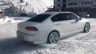 PASSAT kar üstünde drift