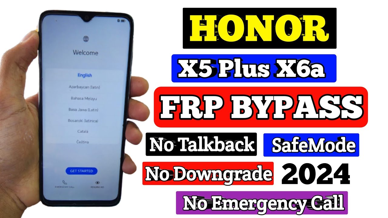 Honor X5 plus Frp Bypass Android 14 | X6a Google Account Honor X5 plus Frp Bypass Android 14 | X6a Google Account