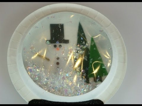 paper plate snow globe youtube handmade paper christmas decorations