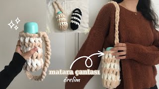 10 Dakikada Ör Ve Tak Tığ Ve Şiş Olmadan Puffy Iple Matara Çantası Örelim