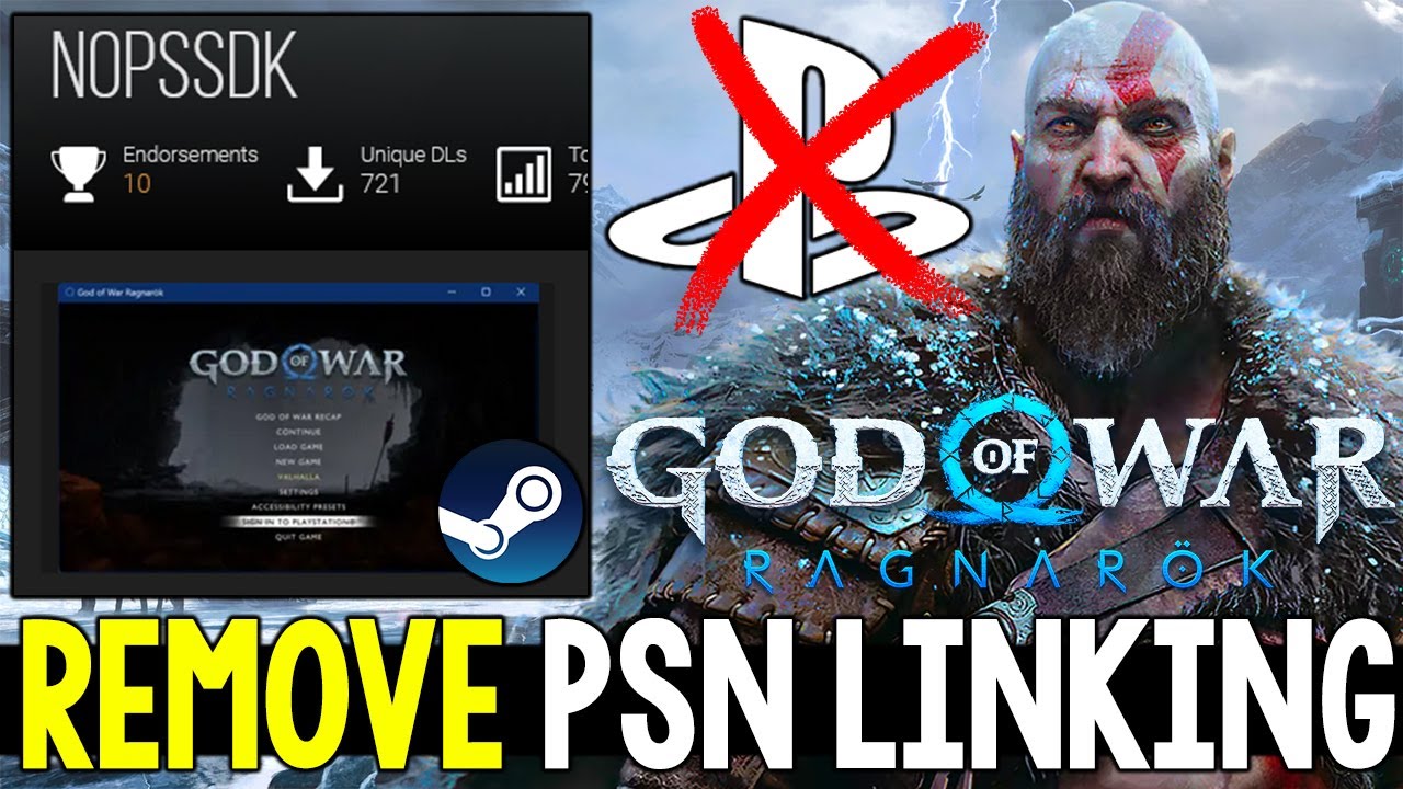 New Mod REMOVING PSN ACCOUNT LINKING + More God of War New Mod REMOVING PSN ACCOUNT LINKING + More God of War