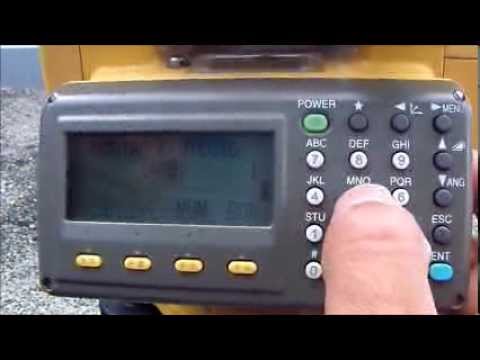 TUTORIAL DE LA ESTACION TOTAL TOPCON GPT 3205 NW