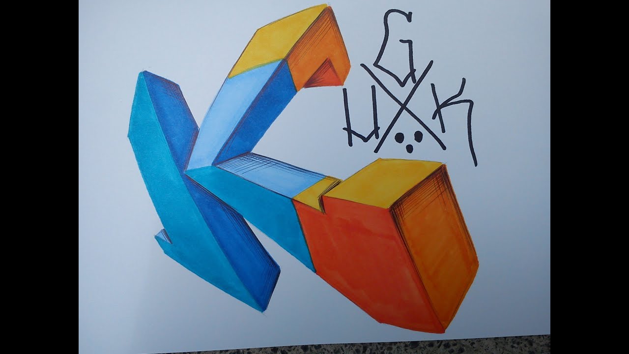 abecedario graffiti 3d - YouTube