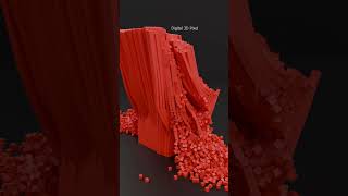 Metal Ball Smashes Thousands Of Cubes Satisfying 3D Physics