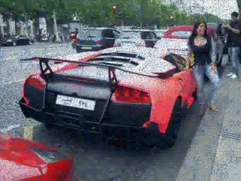 PINK Lamborghini LP6704 SV 144 Super Cars in Monaco Top 10 exotic cars