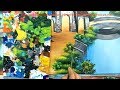 Cách vẽ bụi cây cỏ, chích đoạn trong khóa học vẽ tranh tường tại xưởng.
