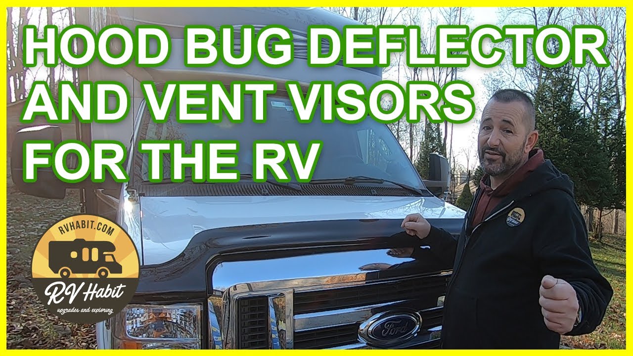 AVS Hood Bug Deflector II And Vent Visors For Class C RV – Ford E Series Van - RV Upgrades