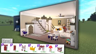 building a BLOXBURG ROYAL KIDS BEDROOM WITH THE NEW UPDATE ITEMS...