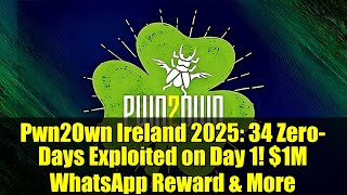 Pwn2Own Ireland 2025 34 Zero-Days Exploited On Day 1 1M Whatsapp Reward & More