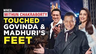 When Mithun Chakraborty Touched Govinda And Madhuris Feet