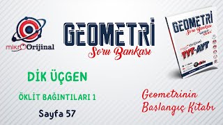 Ökli̇t Bağintilari 1 Dik Üçgen Mikro Orijinal Geometri Soru Bankası
