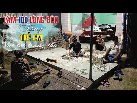 Làm lòng đèn tặng các em nhỏ khơi dậy tết trung thu truyền thống