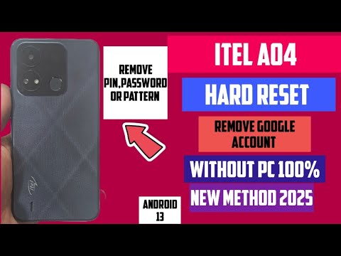 Itel A04 Hard Reset Remove Pin,Password or Google Itel A04 Hard Reset Remove Pin,Password or Google