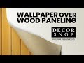 Wallpaper Over the Wood Paneling