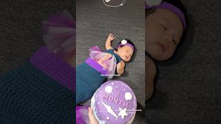 Monthly Milestone Outfit. Mermaid On Her 1St. Happy 1 Month Our Gem