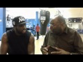 Gary "Digital" Williams with Phil Jackson Benson talking May 11th  WBC Title Fight by Juan Marshall