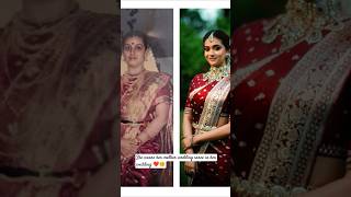 She Didnt Hesitate To Wear Her Mother Wedding Saree In Her Wedding . .