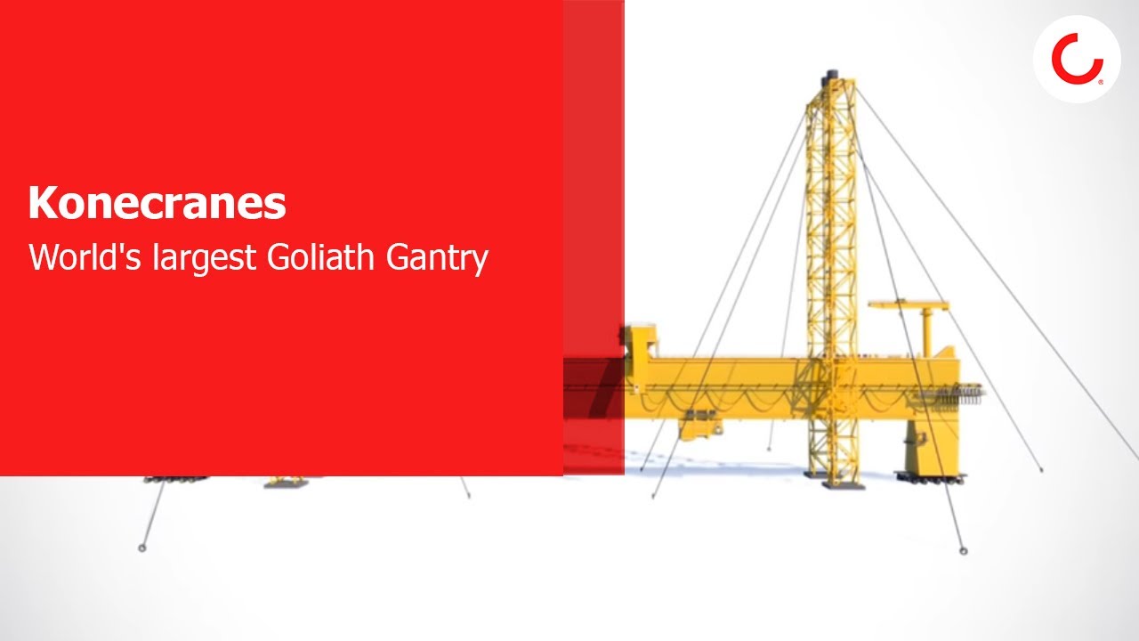 World's largest Goliath Gantry Crane by Konecranes YouTube