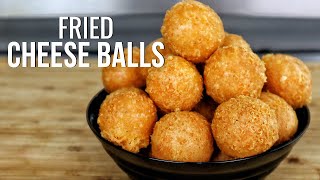 Irresistible Fried Cheese Balls In 10 Minutes
