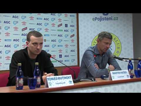 Tiskov konference hostujcho tmu po zpase Teplice - Bohemians (14.5.2017)