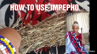 How To Use Impepho Yomfula