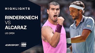 Us Open 2025 - Trop Fort, Alcaraz Élimine Rinderknech En 8E De Finale